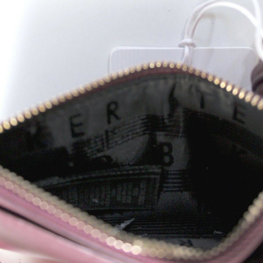 Ted Baker MOVA Knotted Leather Detail Zip Card Holder - Deep Purple - Picture 2 of 3
